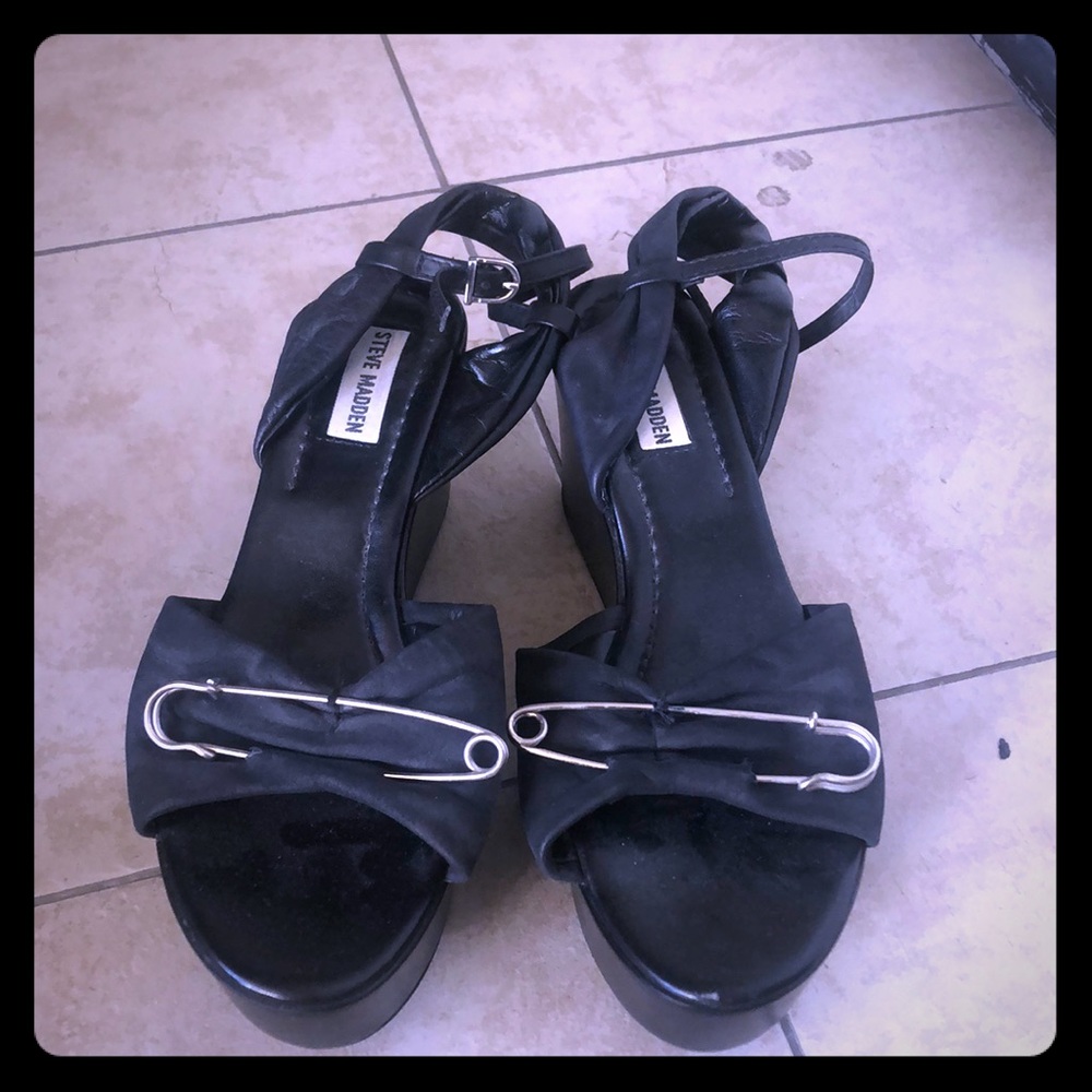 Wedges with Safety Pin Detail